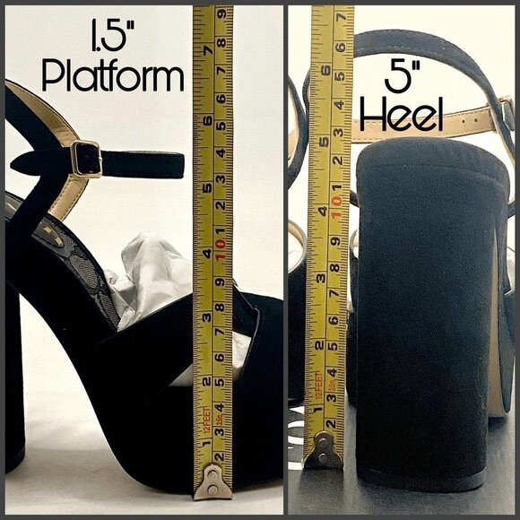 Coach Black Ankle Strap Heels - Picture 12 of 12